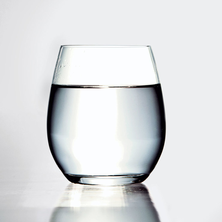 Wasserglas mit Wasser gefüllt, Palace Acqua Hydrosommelier, 400 ml