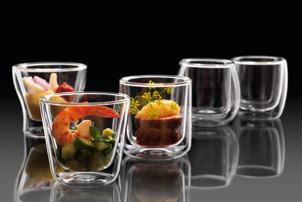 Food & Design Glas zylindrisch Thermic Glass 110 ml, im 2er Geschenkkarton