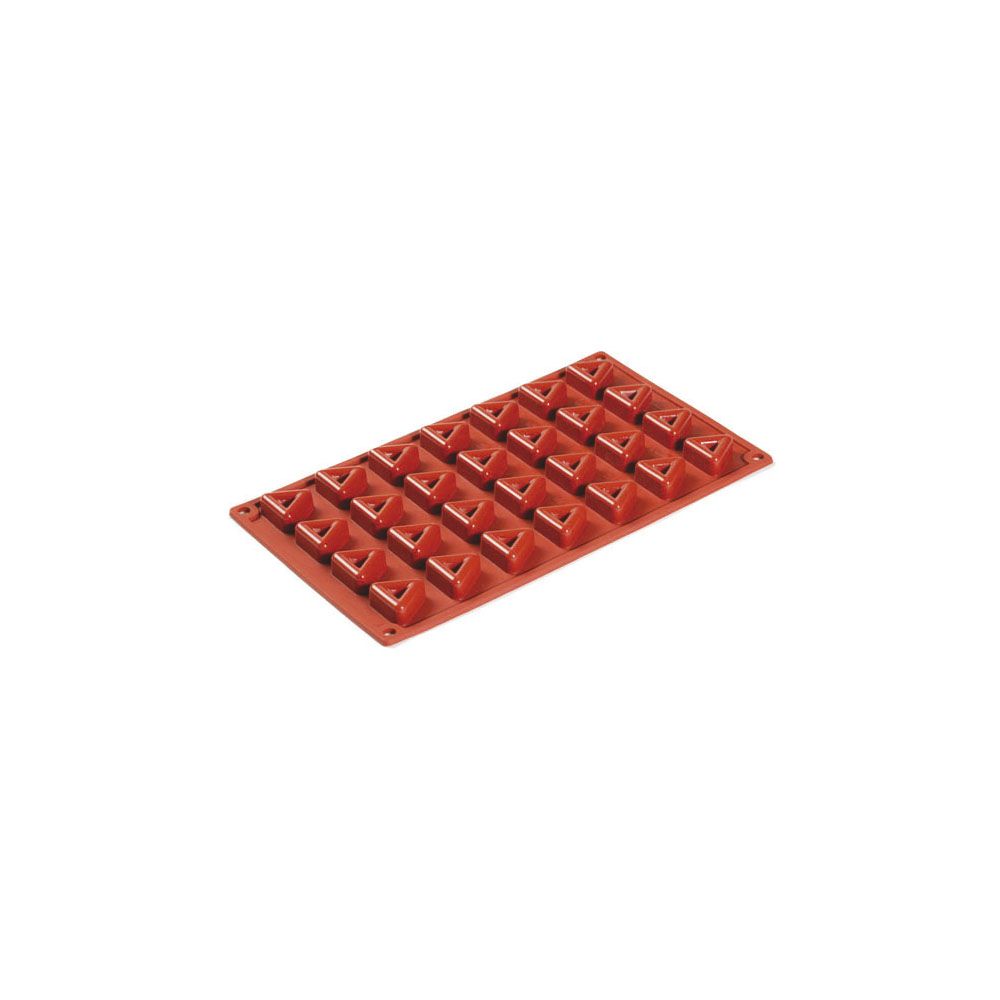 Silikonform Formaflex Mehrbereichsform 28 quadrati quadratisch FR076, rot
