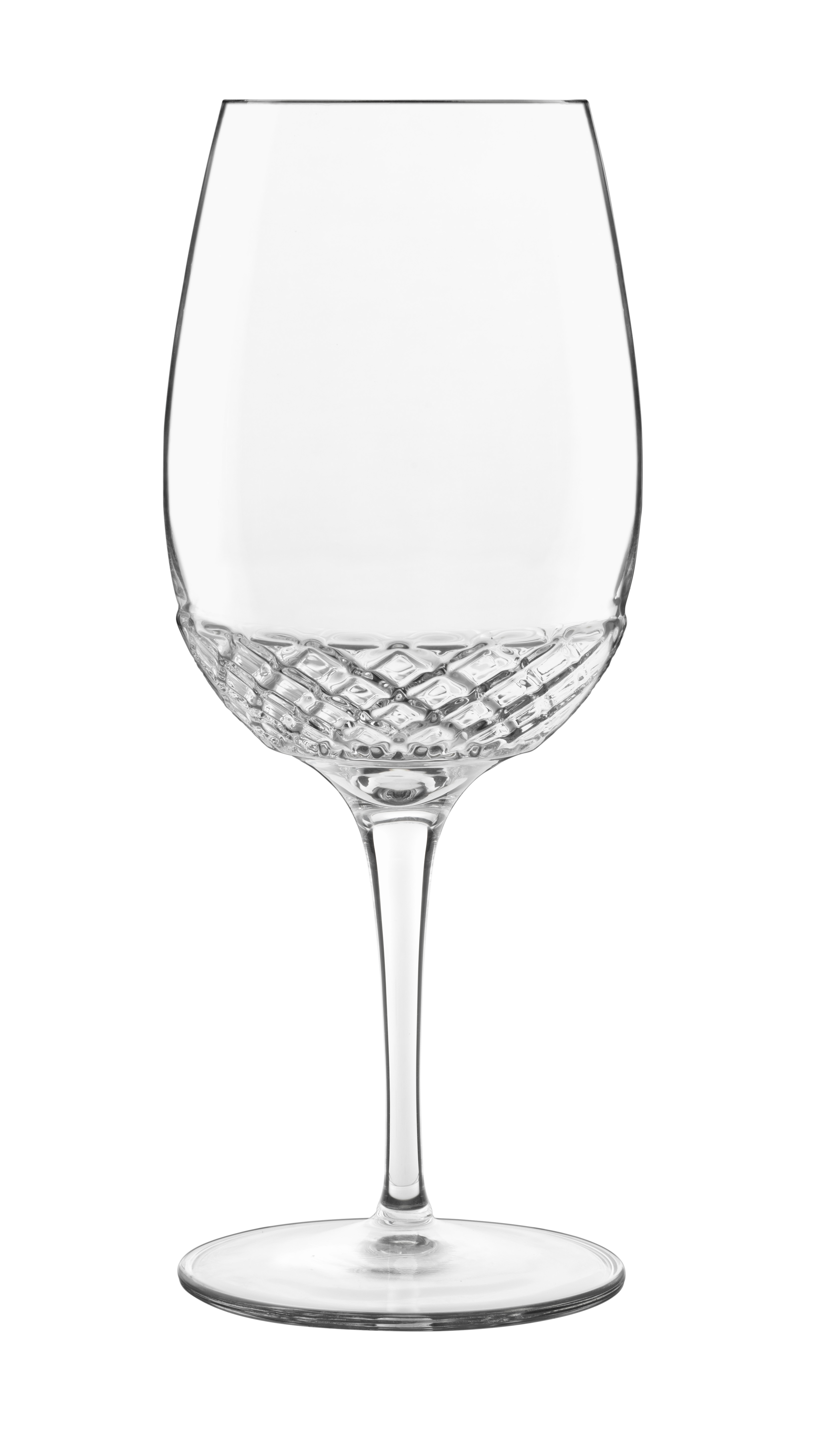 Roma 1960 Wein Cocktail Glas, 550 ml, leer, unterer Glasteil geschliffen