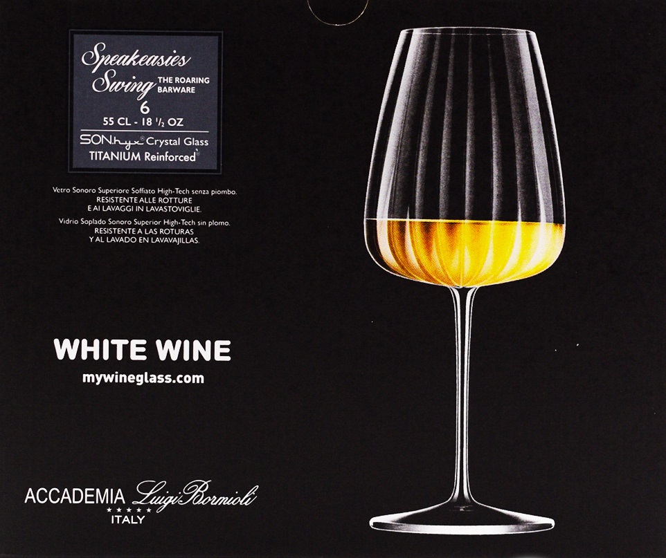 Speakeasies Swing Weißwein Glas 550 ml, im 6er Geschenkkarton